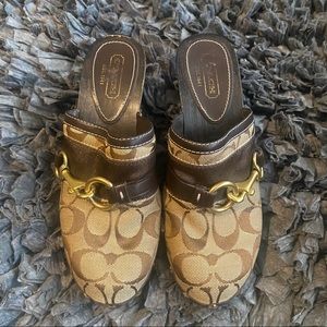 Coach Mules Size 7. Excellent condition